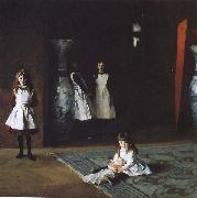John Singer Sargent Bo Aite daughters oil painting